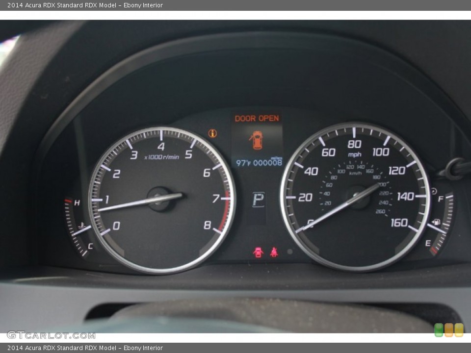 Ebony Interior Gauges for the 2014 Acura RDX  #81393492