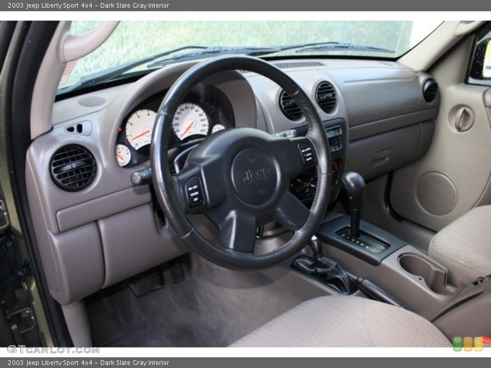 Dark Slate Gray Interior Prime Interior for the 2003 Jeep Liberty Sport 4x4 #81393495