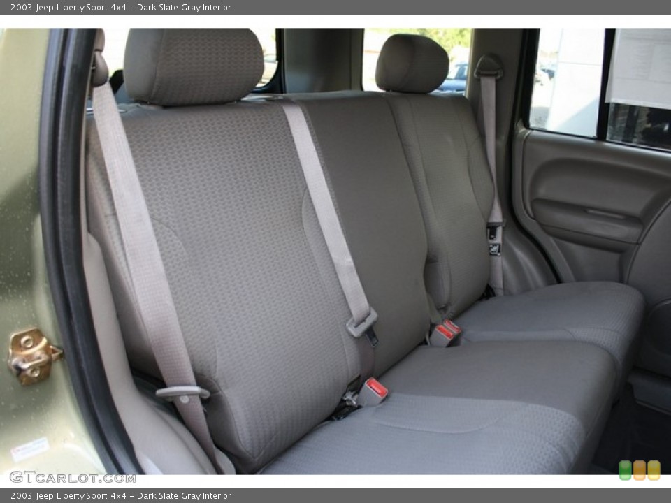 Dark Slate Gray Interior Rear Seat for the 2003 Jeep Liberty Sport 4x4 #81393696