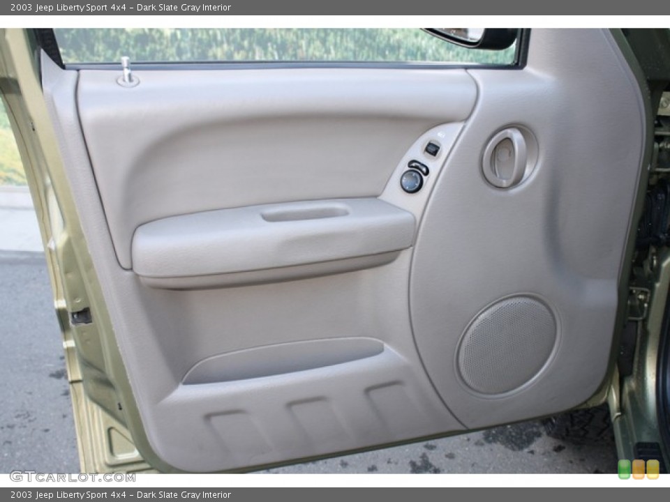 Dark Slate Gray Interior Door Panel for the 2003 Jeep Liberty Sport 4x4 #81393733
