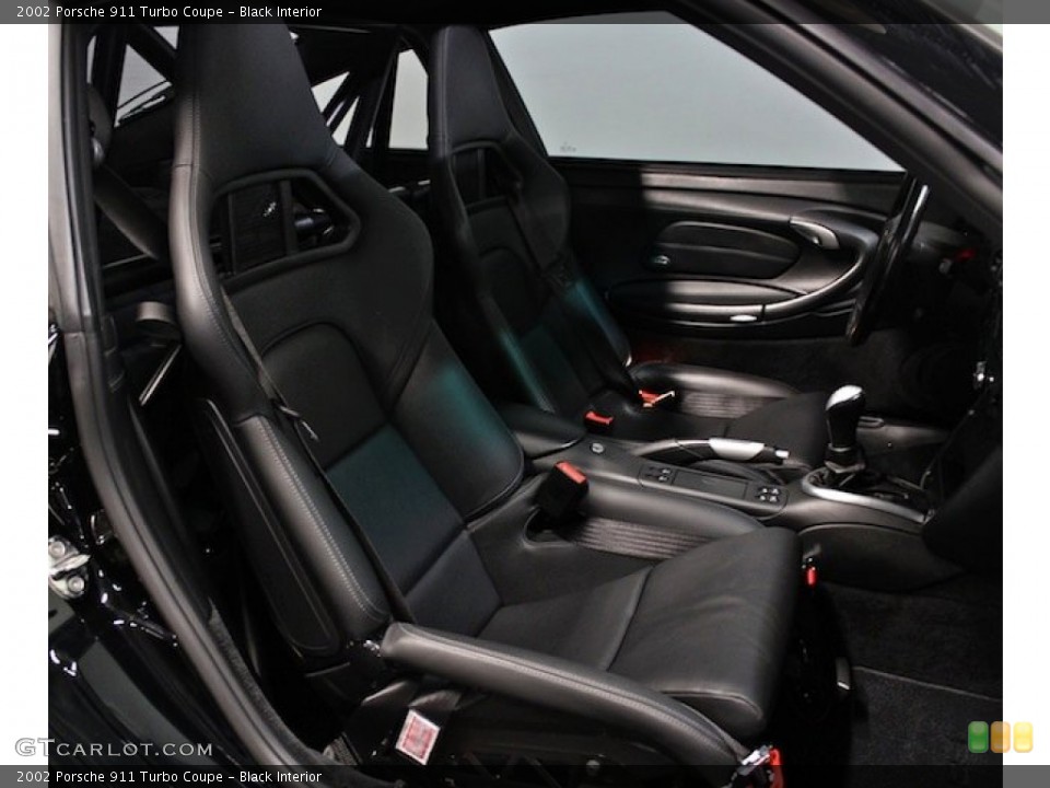 Black Interior Front Seat for the 2002 Porsche 911 Turbo Coupe #81393991