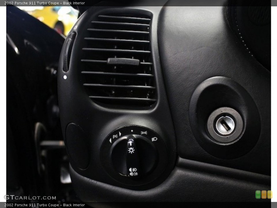 Black Interior Controls for the 2002 Porsche 911 Turbo Coupe #81394167