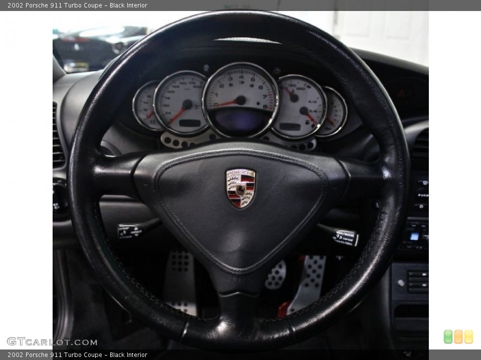 Black Interior Steering Wheel for the 2002 Porsche 911 Turbo Coupe #81394185