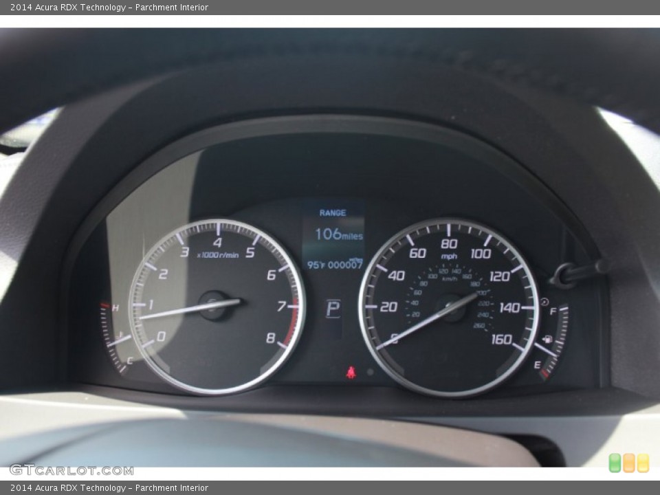Parchment Interior Gauges for the 2014 Acura RDX Technology #81394776