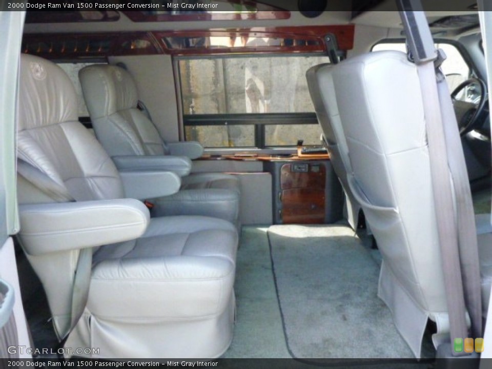 Mist Gray Interior Rear Seat for the 2000 Dodge Ram Van 1500 Passenger Conversion #81395274