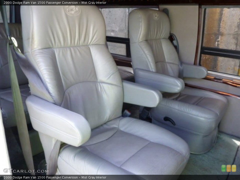 Mist Gray Interior Rear Seat for the 2000 Dodge Ram Van 1500 Passenger Conversion #81395290