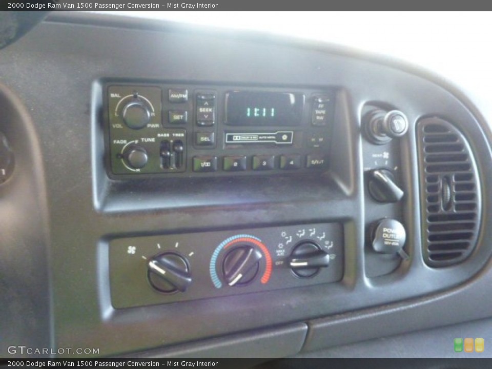 Mist Gray Interior Controls for the 2000 Dodge Ram Van 1500 Passenger Conversion #81395514