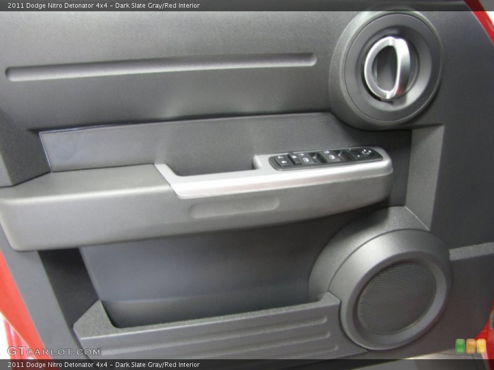 Dark Slate Gray/Red Interior Door Panel for the 2011 Dodge Nitro Detonator 4x4 #81397996