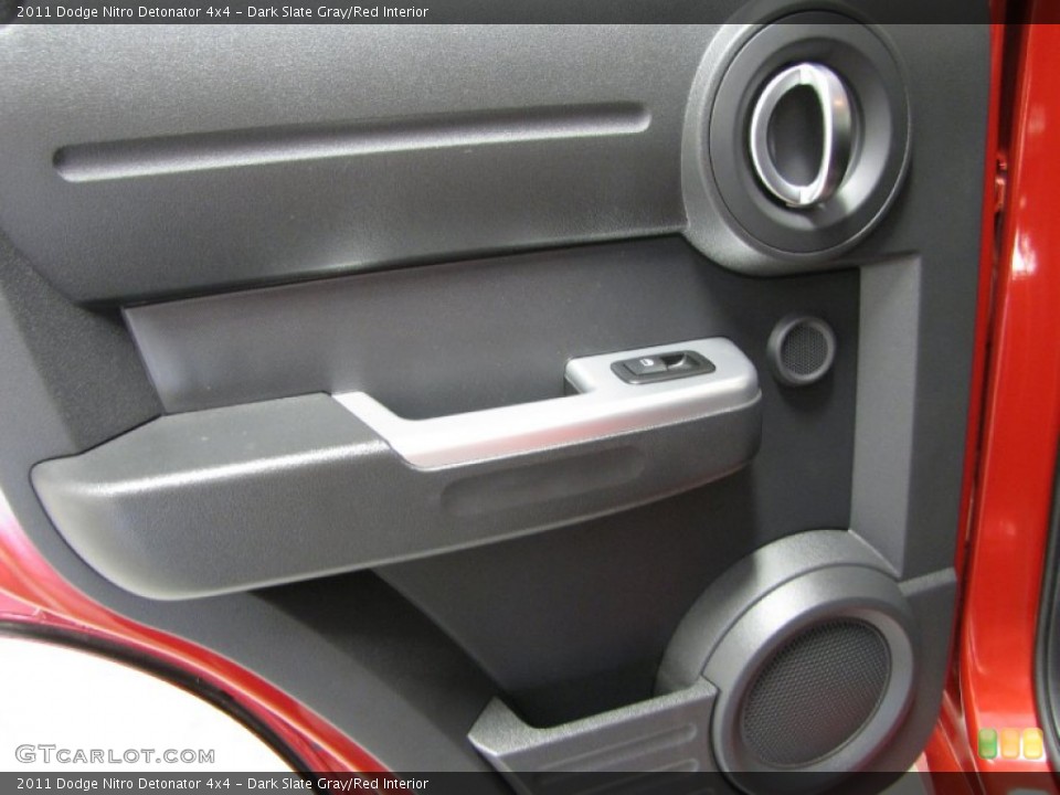 Dark Slate Gray/Red Interior Door Panel for the 2011 Dodge Nitro Detonator 4x4 #81398017