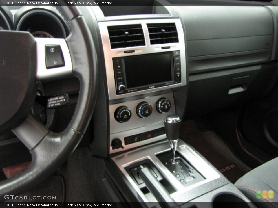 Dark Slate Gray/Red Interior Controls for the 2011 Dodge Nitro Detonator 4x4 #81398174