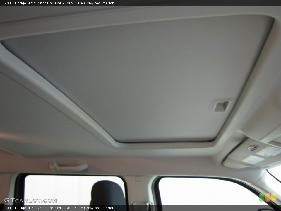 Dark Slate Gray/Red Interior Sunroof for the 2011 Dodge Nitro Detonator 4x4 #81398183