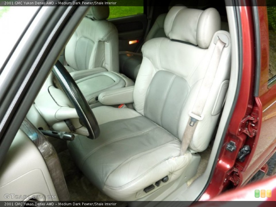 Medium Dark Pewter/Shale Interior Front Seat for the 2001 GMC Yukon Denali AWD #81398314