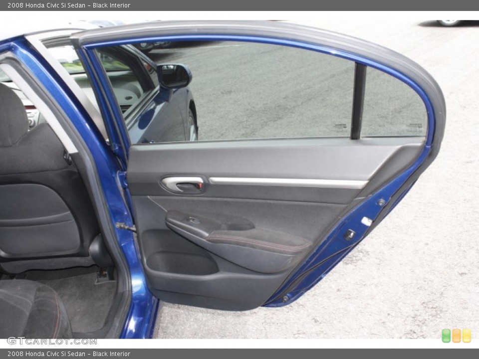 Black Interior Door Panel for the 2008 Honda Civic Si Sedan #81398682