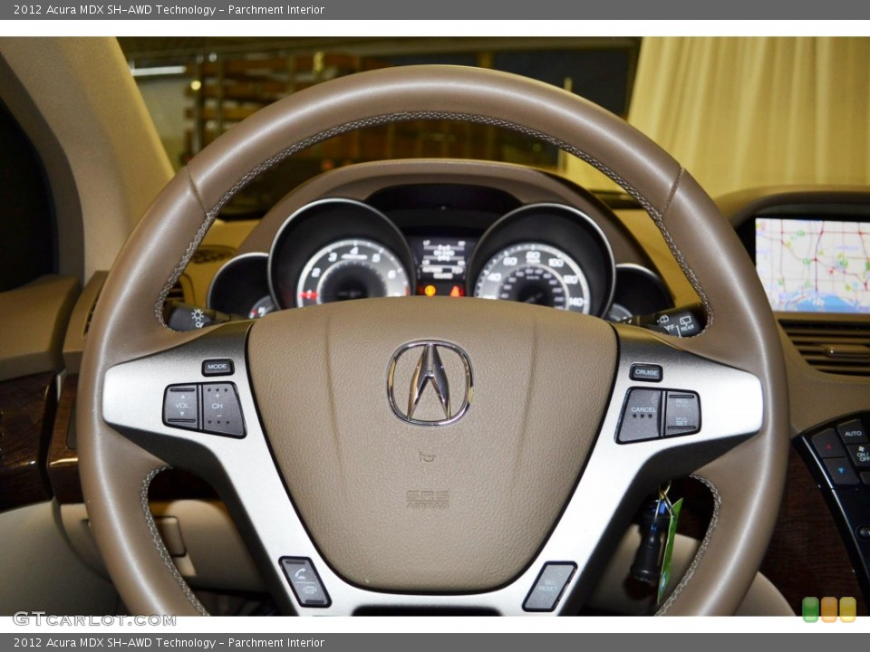 Parchment Interior Steering Wheel for the 2012 Acura MDX SH-AWD Technology #81399211