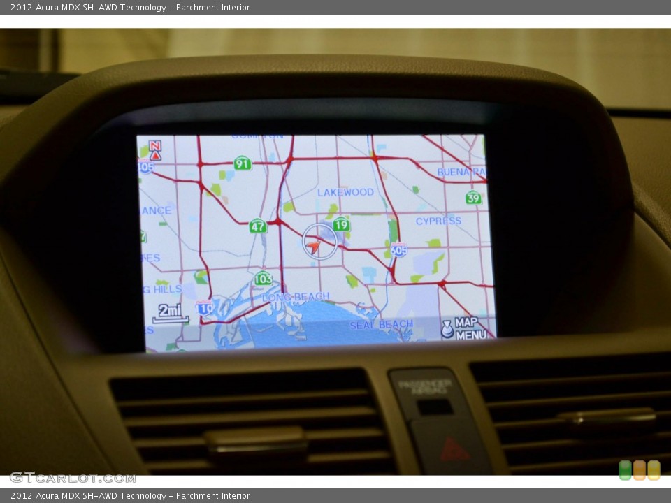 Parchment Interior Navigation for the 2012 Acura MDX SH-AWD Technology #81399243