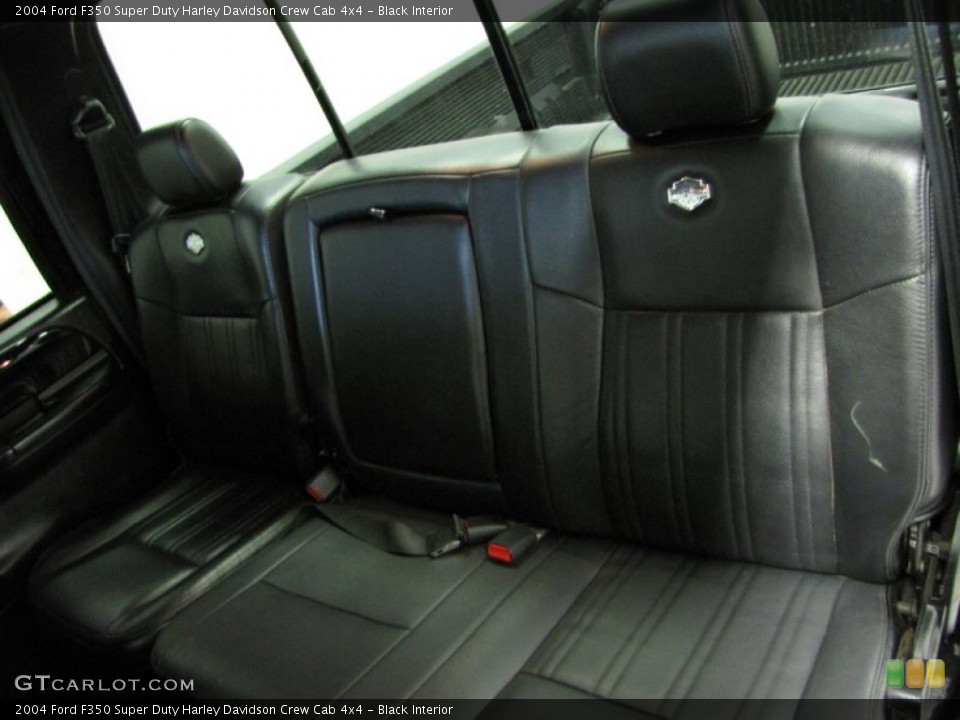 Black Interior Rear Seat for the 2004 Ford F350 Super Duty Harley Davidson Crew Cab 4x4 #81399831