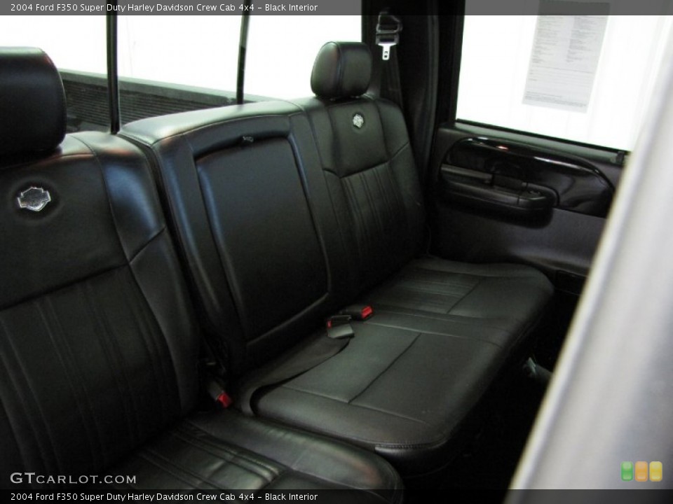 Black Interior Rear Seat for the 2004 Ford F350 Super Duty Harley Davidson Crew Cab 4x4 #81399843