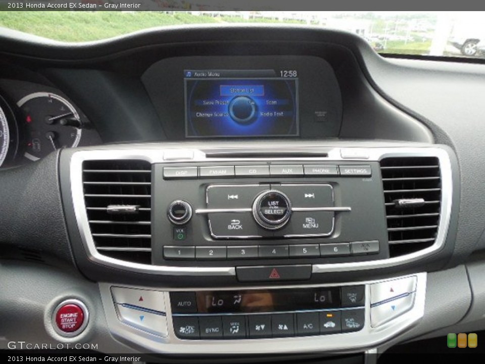 Gray Interior Controls for the 2013 Honda Accord EX Sedan #81400350