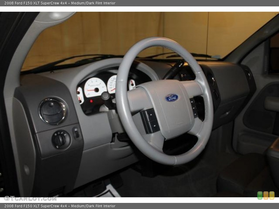 Medium/Dark Flint Interior Steering Wheel for the 2008 Ford F150 XLT SuperCrew 4x4 #81400443