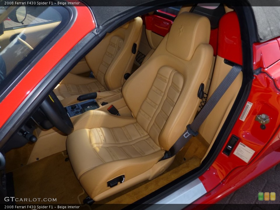 Beige Interior Front Seat for the 2008 Ferrari F430 Spider F1 #81401142