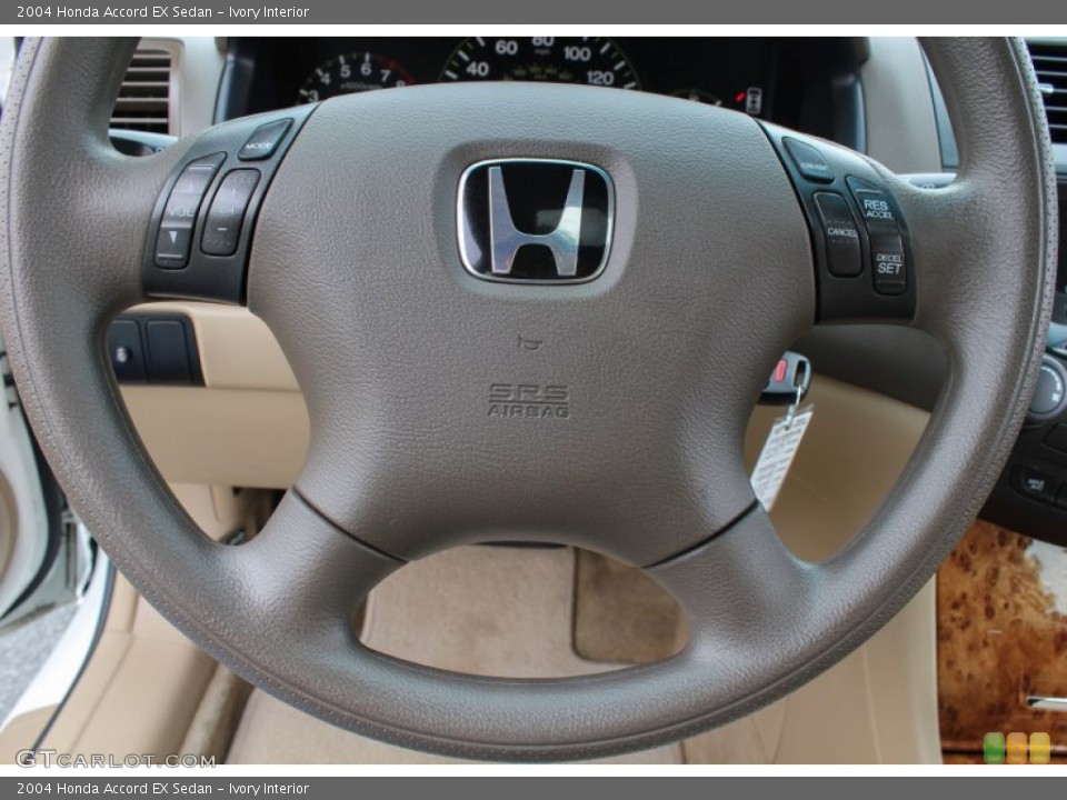 Ivory Interior Steering Wheel for the 2004 Honda Accord EX Sedan #81401817