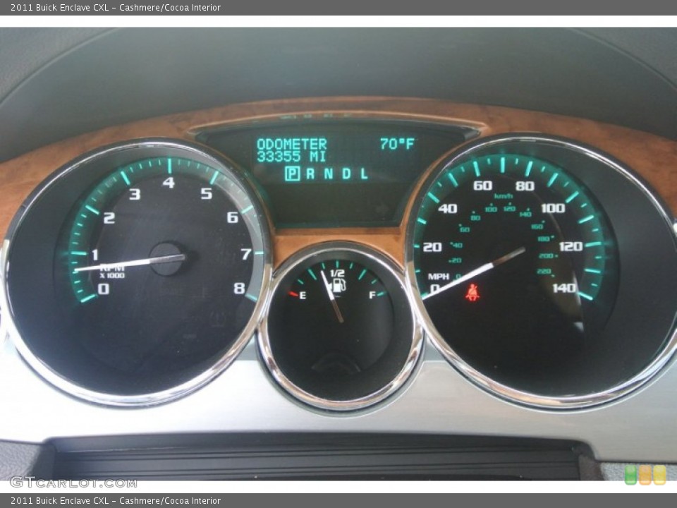 Cashmere/Cocoa Interior Gauges for the 2011 Buick Enclave CXL #81401983