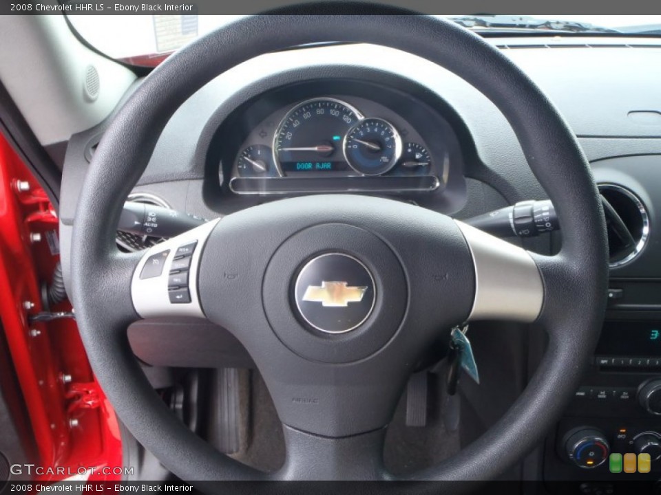 Ebony Black Interior Steering Wheel for the 2008 Chevrolet HHR LS #81407624