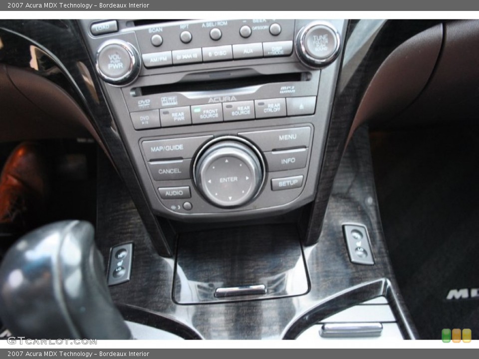 Bordeaux Interior Controls for the 2007 Acura MDX Technology #81408642