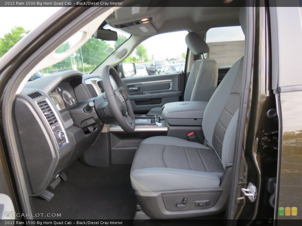 Black/Diesel Gray Interior Photo for the 2013 Ram 1500 Big Horn Quad Cab #81413982