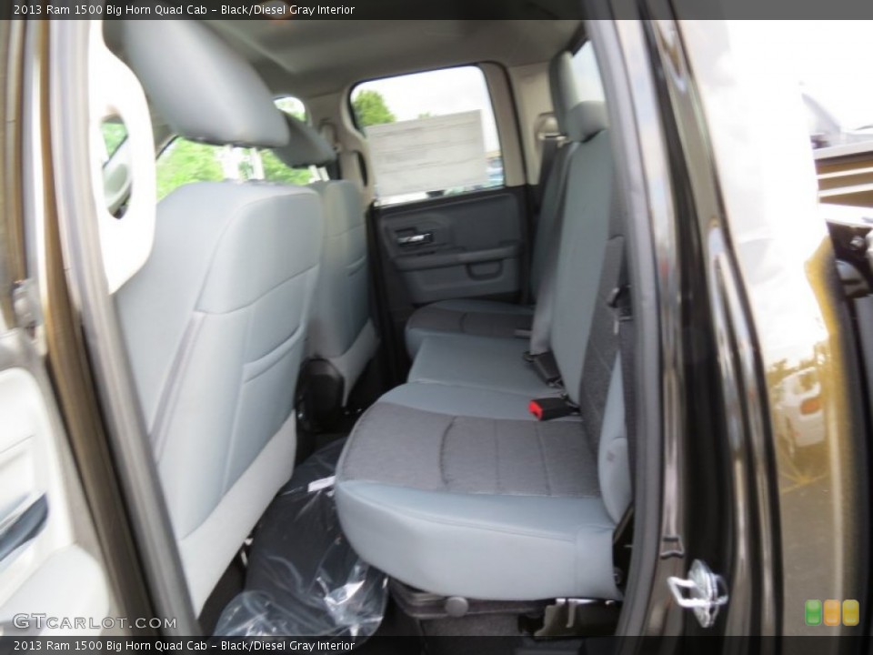 Black/Diesel Gray Interior Rear Seat for the 2013 Ram 1500 Big Horn Quad Cab #81414003