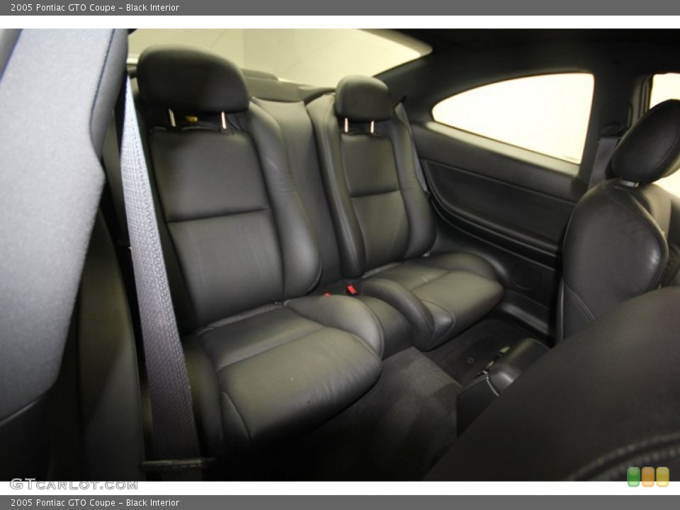 Black Interior Rear Seat for the 2005 Pontiac GTO Coupe #81419793