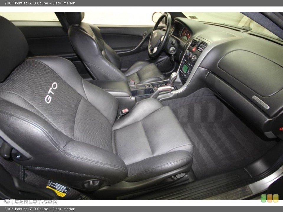 Black Interior Front Seat for the 2005 Pontiac GTO Coupe #81419814