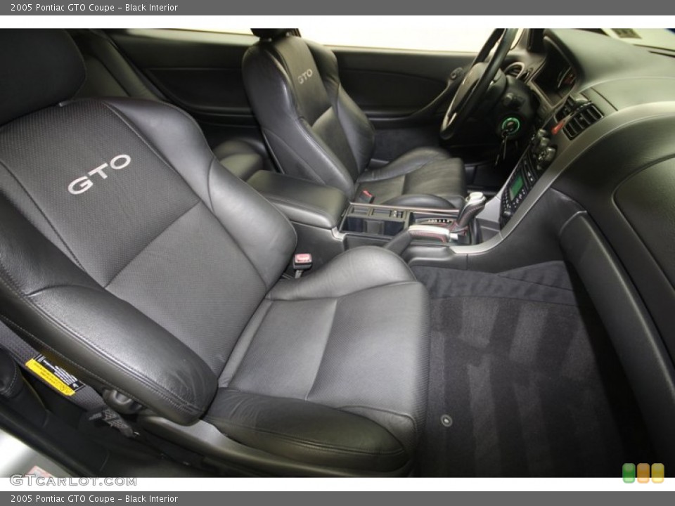 Black Interior Front Seat for the 2005 Pontiac GTO Coupe #81419886