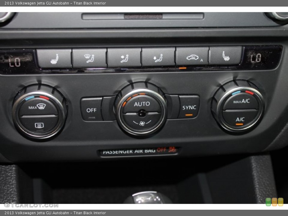 Titan Black Interior Controls for the 2013 Volkswagen Jetta GLI Autobahn #81420402