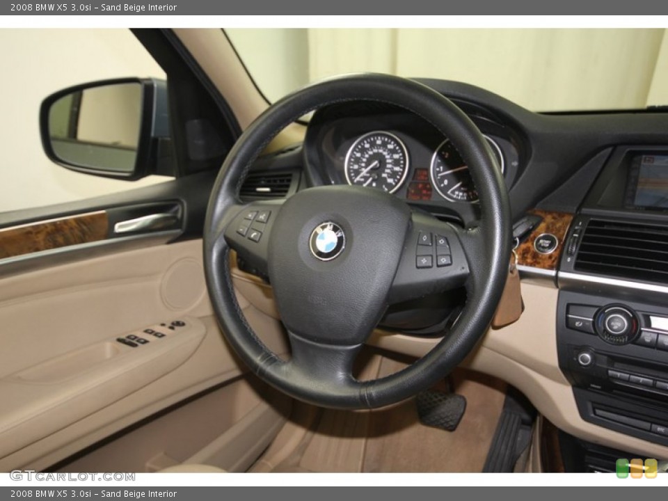 Sand Beige Interior Steering Wheel for the 2008 BMW X5 3.0si #81420710