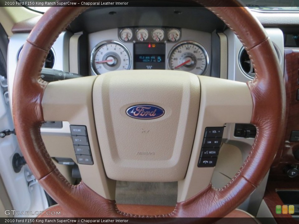 Chapparal Leather Interior Steering Wheel for the 2010 Ford F150 King Ranch SuperCrew #81422448