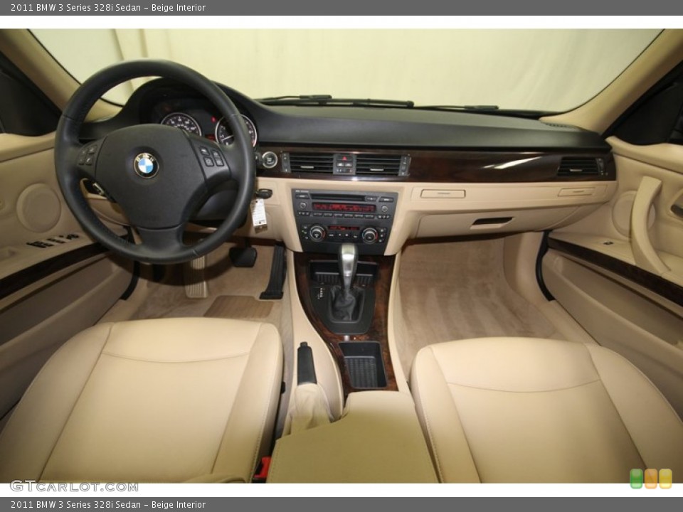 Beige Interior Dashboard for the 2011 BMW 3 Series 328i Sedan #81424200