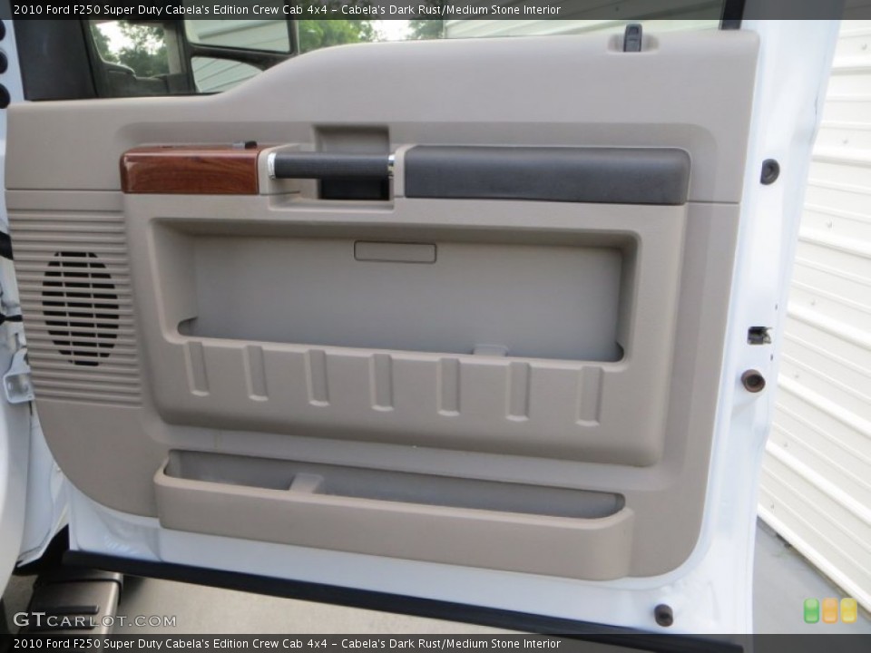 Cabela's Dark Rust/Medium Stone Interior Door Panel for the 2010 Ford F250 Super Duty Cabela's Edition Crew Cab 4x4 #81424398