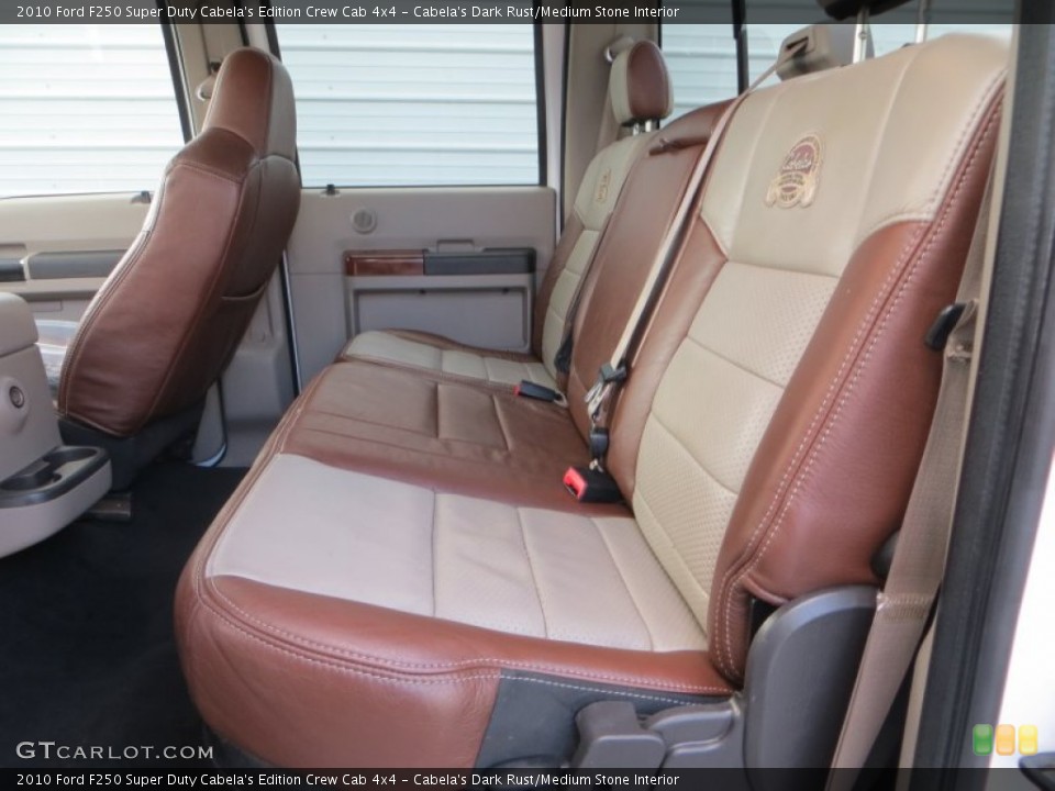 Cabela's Dark Rust/Medium Stone Interior Rear Seat for the 2010 Ford F250 Super Duty Cabela's Edition Crew Cab 4x4 #81424560