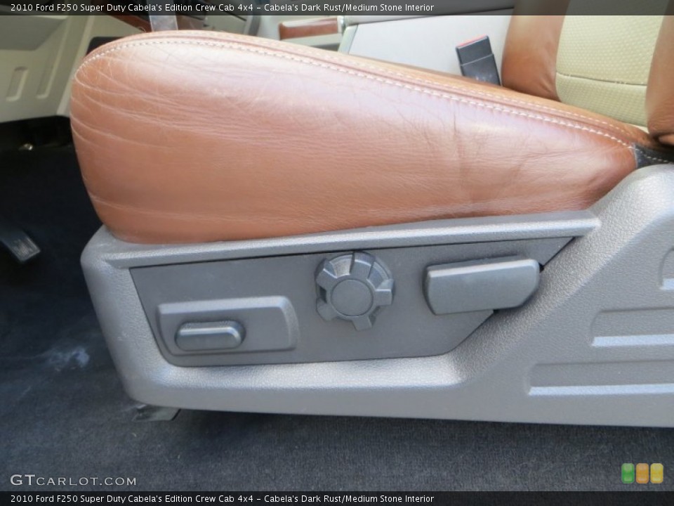 Cabela's Dark Rust/Medium Stone Interior Front Seat for the 2010 Ford F250 Super Duty Cabela's Edition Crew Cab 4x4 #81424694