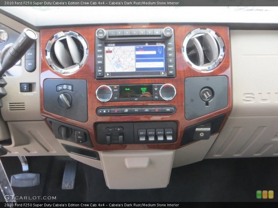 Cabela's Dark Rust/Medium Stone Interior Controls for the 2010 Ford F250 Super Duty Cabela's Edition Crew Cab 4x4 #81424770