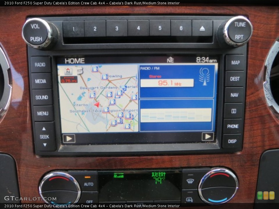 Cabela's Dark Rust/Medium Stone Interior Navigation for the 2010 Ford F250 Super Duty Cabela's Edition Crew Cab 4x4 #81424800