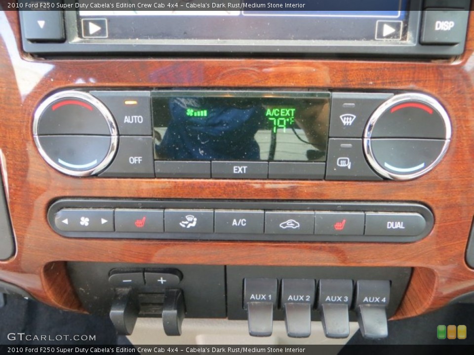 Cabela's Dark Rust/Medium Stone Interior Controls for the 2010 Ford F250 Super Duty Cabela's Edition Crew Cab 4x4 #81424824