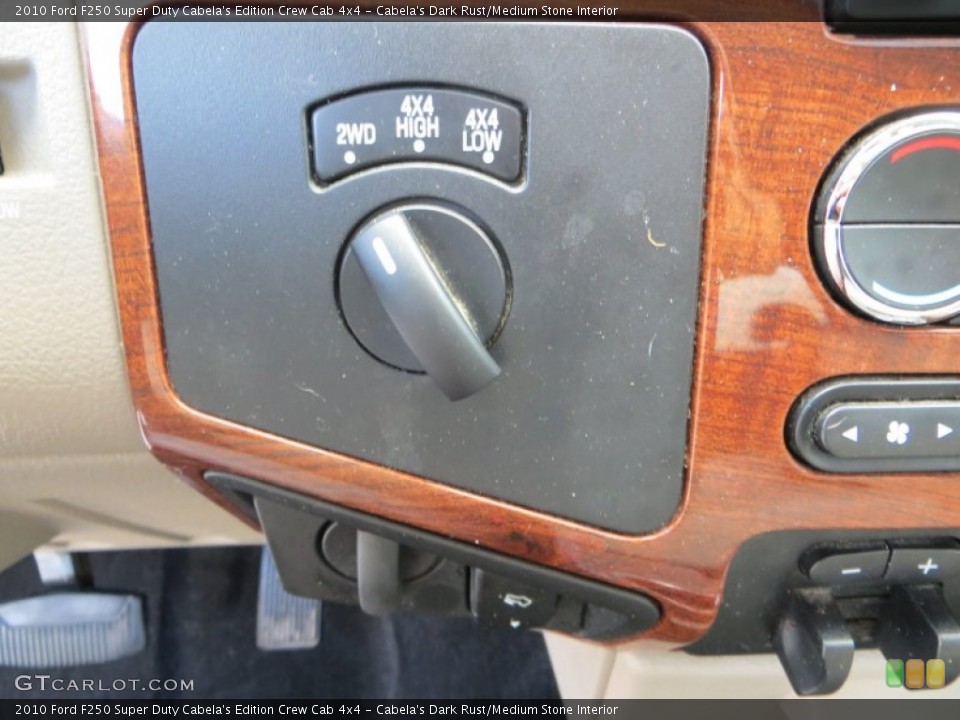 Cabela's Dark Rust/Medium Stone Interior Controls for the 2010 Ford F250 Super Duty Cabela's Edition Crew Cab 4x4 #81424873