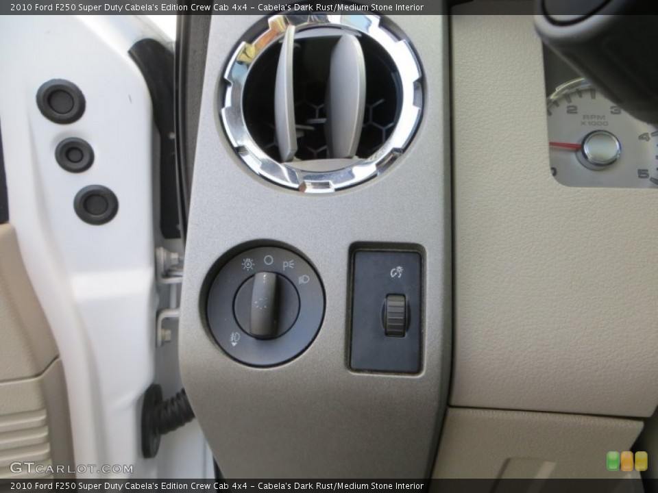 Cabela's Dark Rust/Medium Stone Interior Controls for the 2010 Ford F250 Super Duty Cabela's Edition Crew Cab 4x4 #81425013