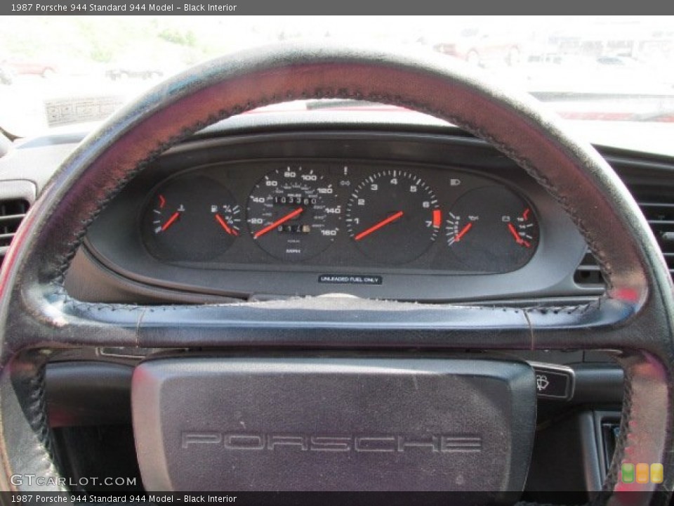 Black Interior Steering Wheel for the 1987 Porsche 944  #81425916