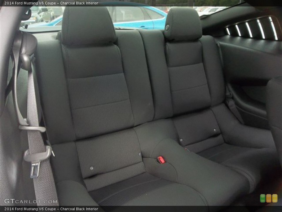 Charcoal Black Interior Rear Seat for the 2014 Ford Mustang V6 Coupe #81425955