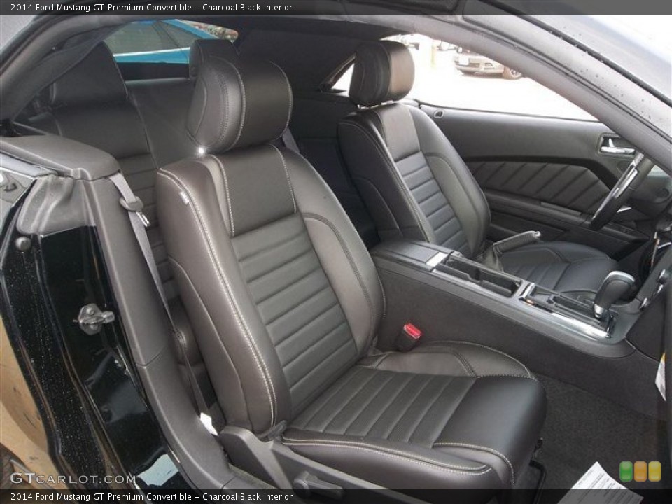 Charcoal Black Interior Front Seat for the 2014 Ford Mustang GT Premium Convertible #81426491