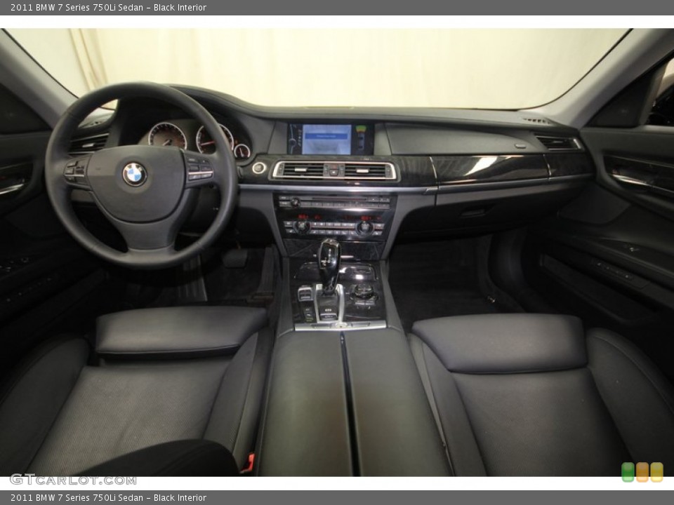 Black Interior Dashboard for the 2011 BMW 7 Series 750Li Sedan #81427394