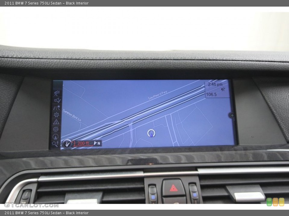 Black Interior Navigation for the 2011 BMW 7 Series 750Li Sedan #81427794